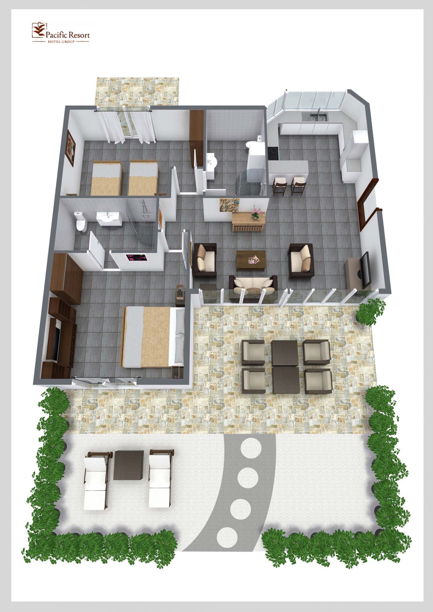 Premium Garden Villa (2 Bedroom) - Room Plan