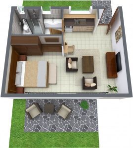 Standard Studio Room Floorplan