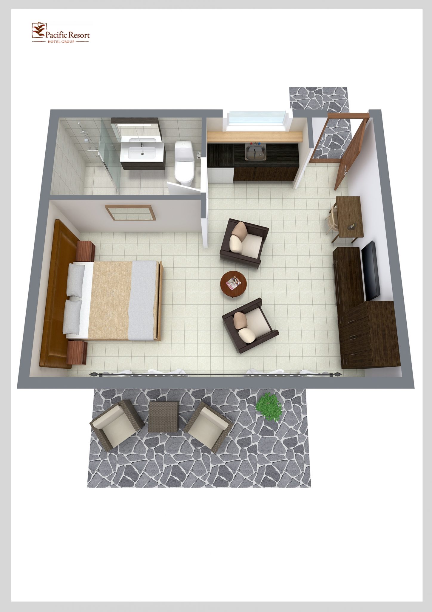 Studio Room - Room Plan