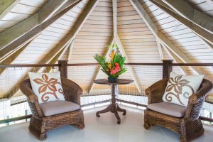 Premium Beachfront Villa - private lounge in master bedroom