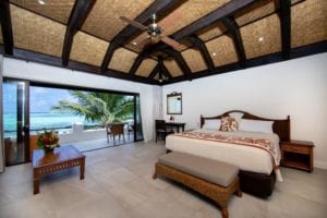 Premium Beachfront Suite - bedroom - Pacific Resort Rarotonga